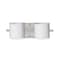 Besa Lighting Pogo Vanity, White/Inner Silver, Satin Nickel Finish, 2x50W Halogen 2WS-7180SF-SN - alternate 1